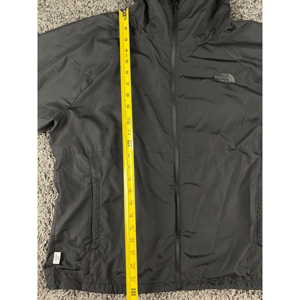 The North Face Womens XL Black Circular Design Hooded Windbreaker Jacket - Picture 6 of 11